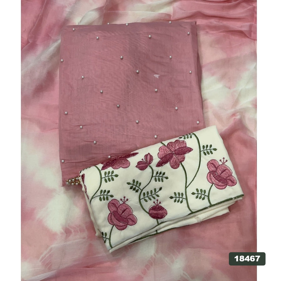 Silk Embroidery Suit Set