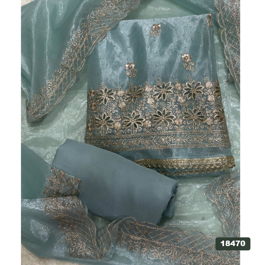 Silk Embroidery Suit Set