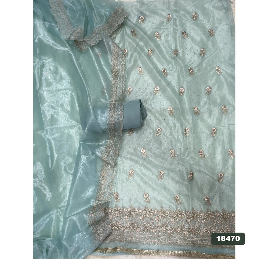Silk Embroidery Suit Set