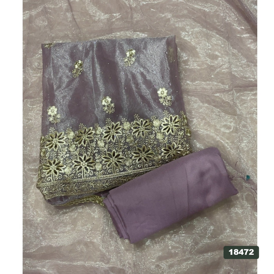 Silk Embroidery Suit Set