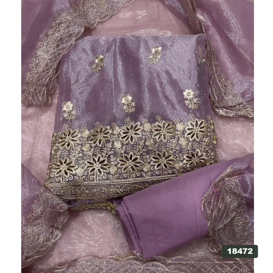 Silk Embroidery Suit Set