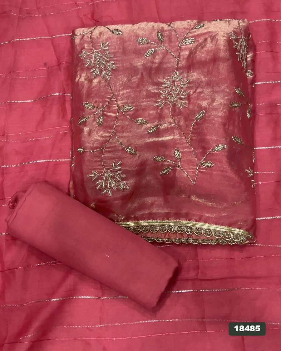 Silk Embroidery Suit Set