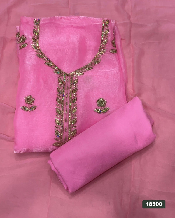 Silk Embroidery Suit Set