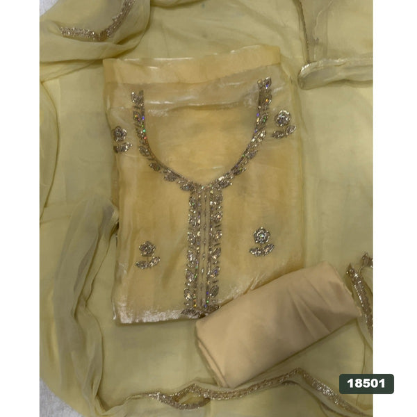 Silk Embroidery Suit Set