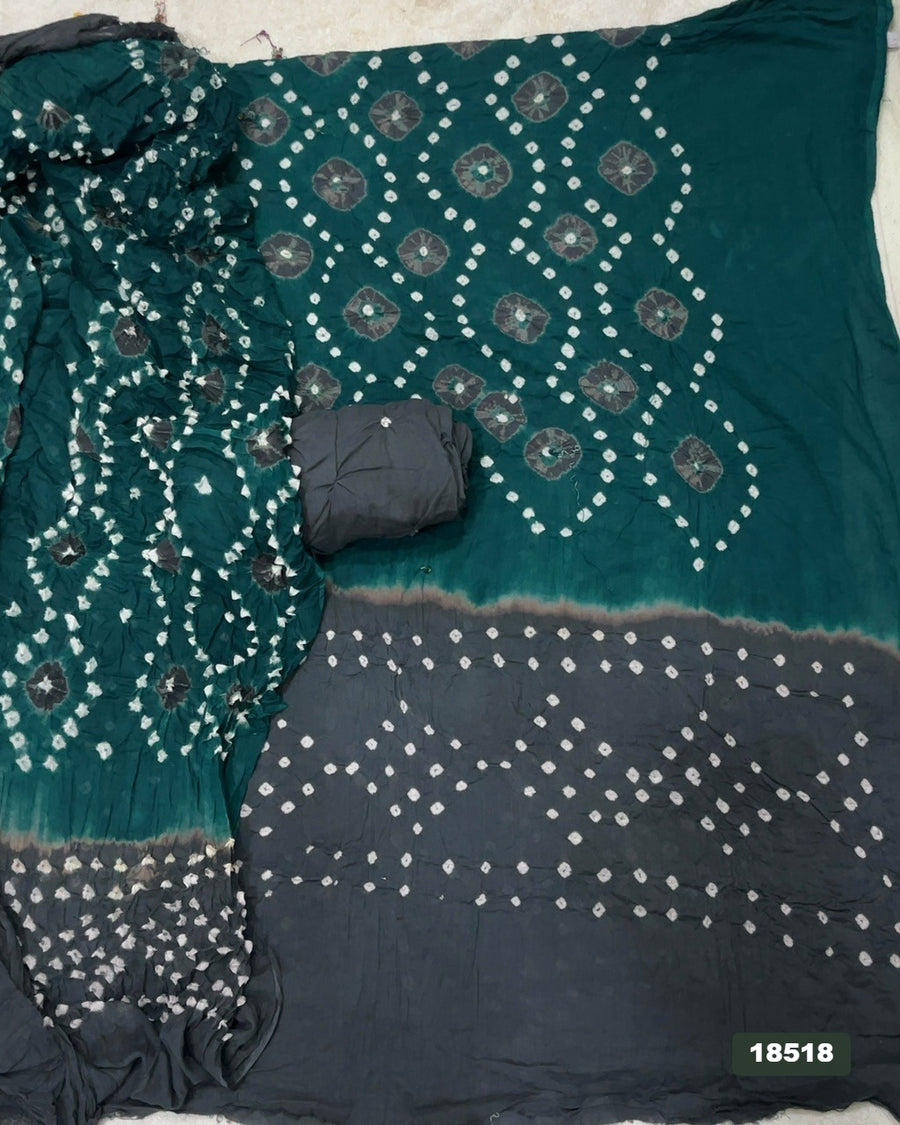 Pure Bandhej Cambric Cotton Suit Set