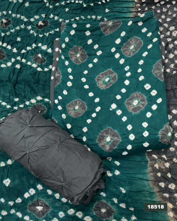 Pure Bandhej Cambric Cotton Suit Set