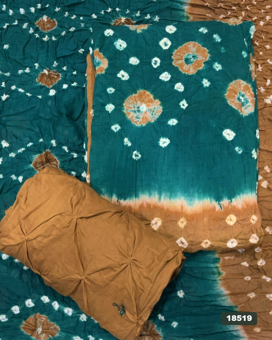 Pure Bandhej Cambric Cotton Suit Set