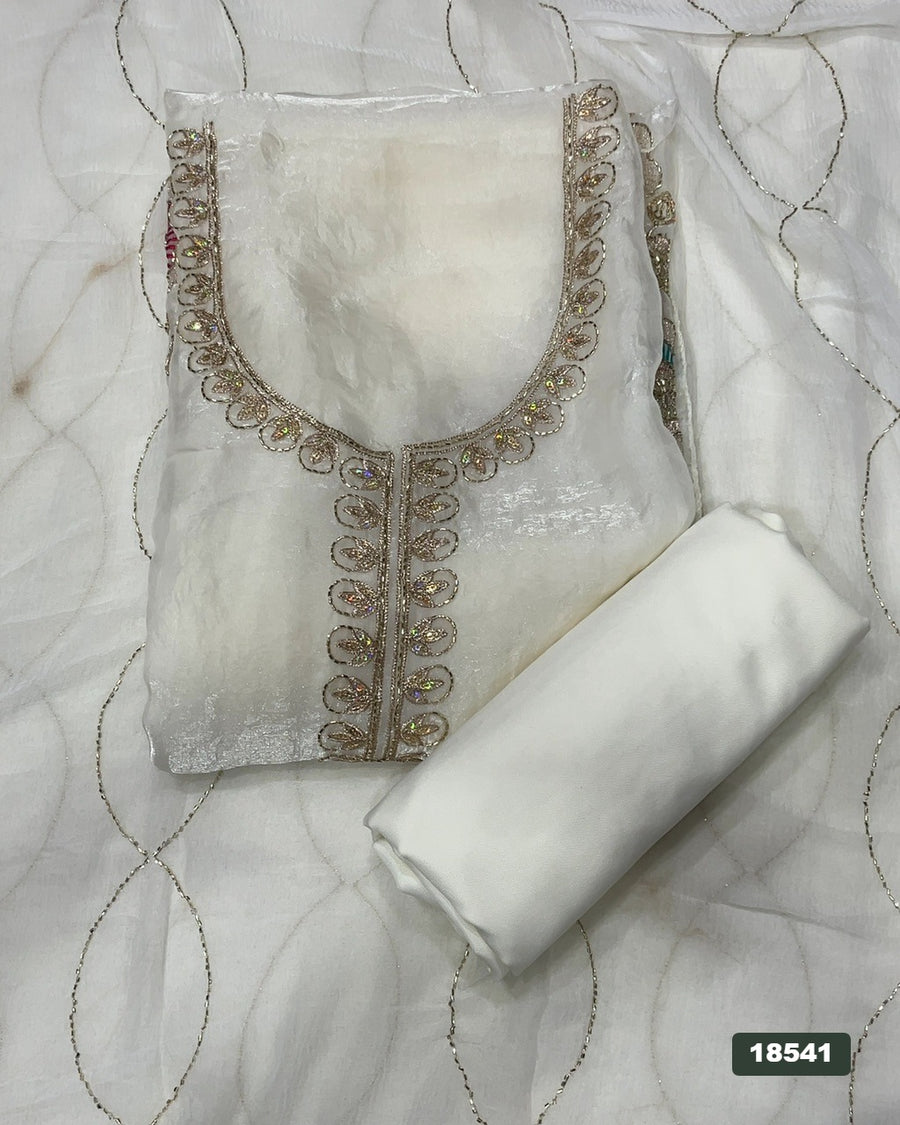 Silk Embroidery Suit Set