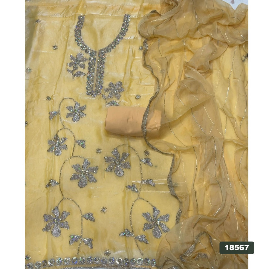 Silk Embroidery Suit Set