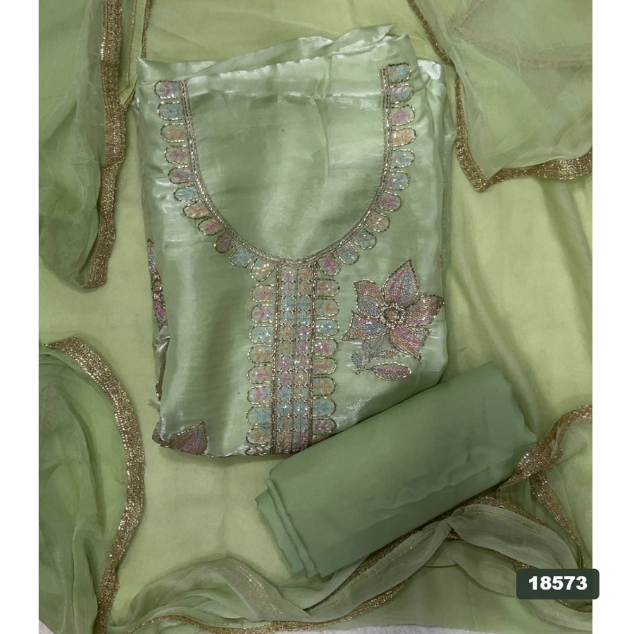 Silk Embroidery Suit Set