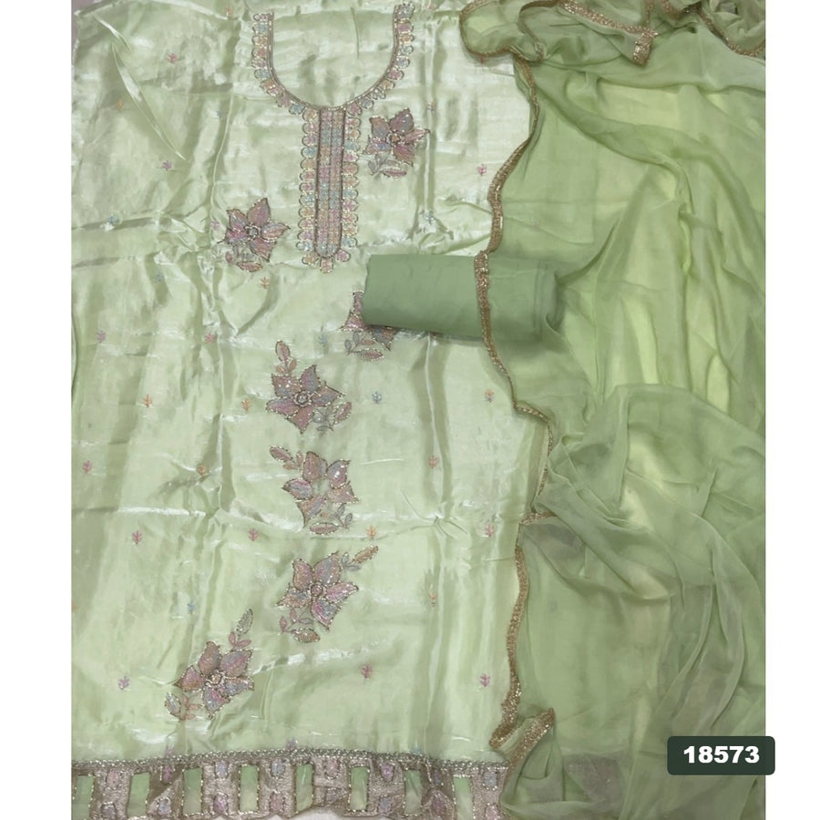 Silk Embroidery Suit Set