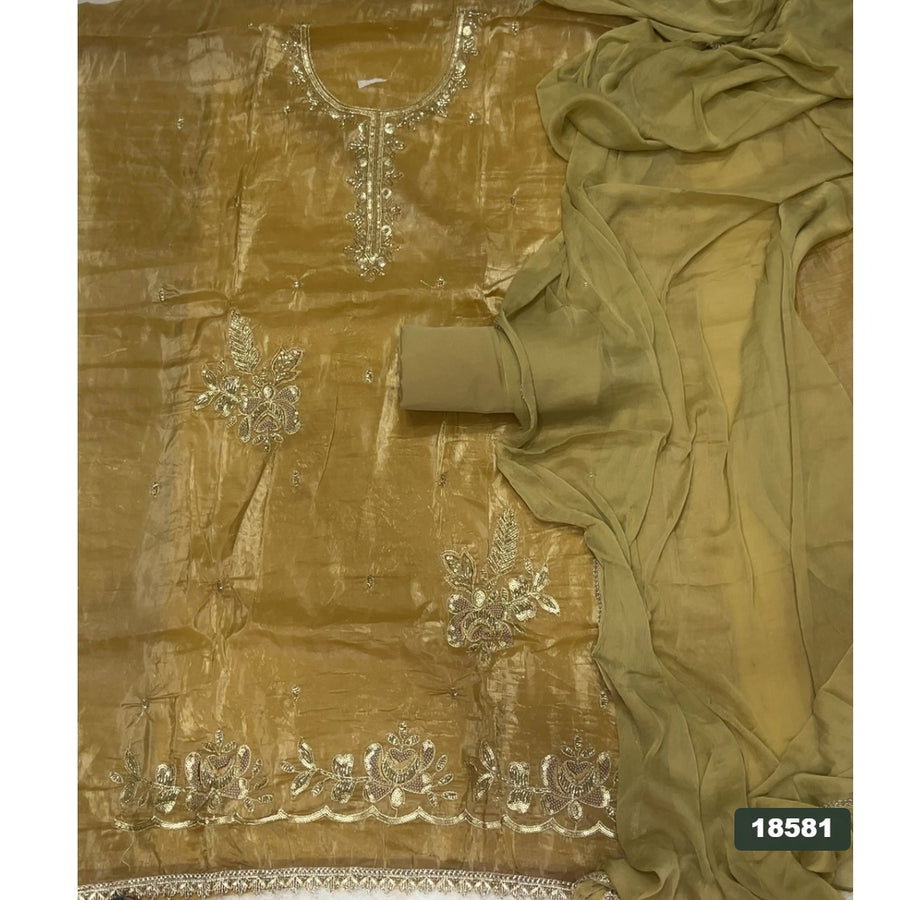 Silk Embroidery Suit Set