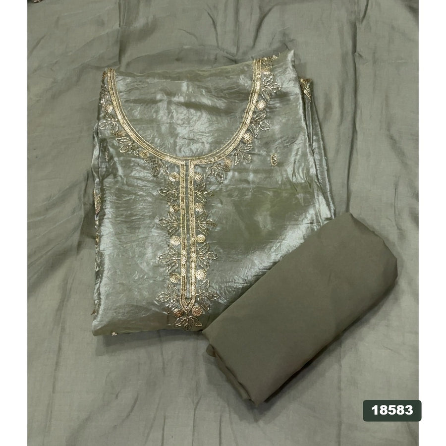 Silk Embroidery Suit Set