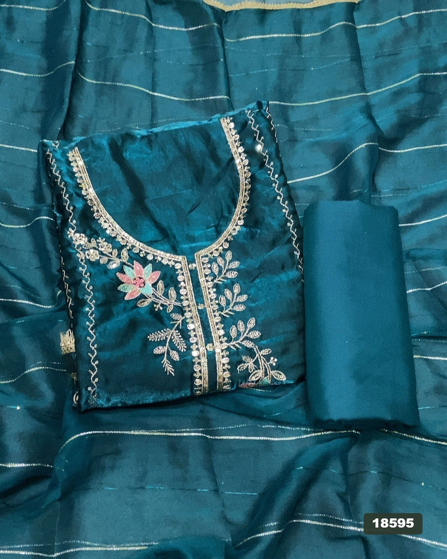 Skylon Silk Embroidery Suit Set