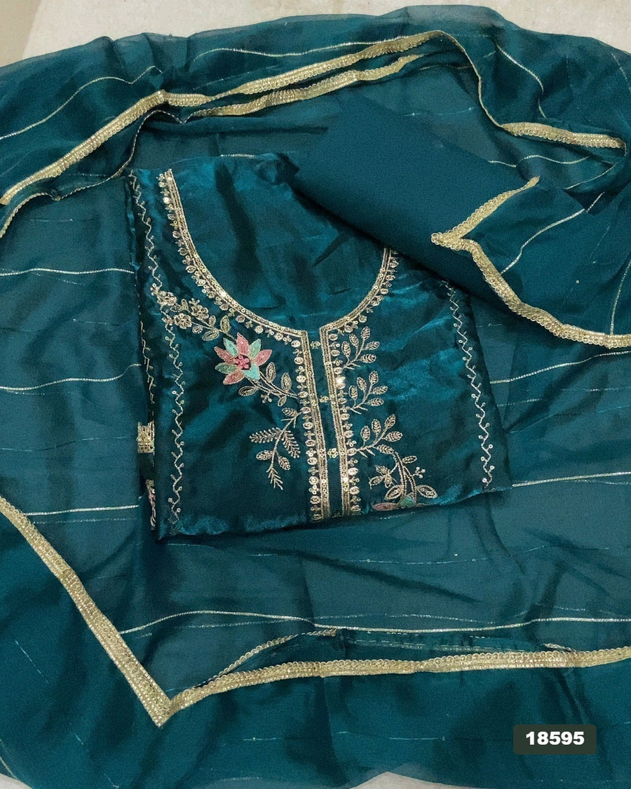 Skylon Silk Embroidery Suit Set