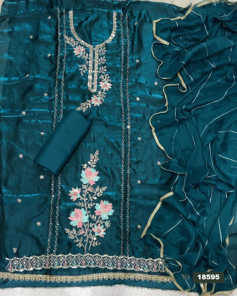 Skylon Silk Embroidery Suit Set