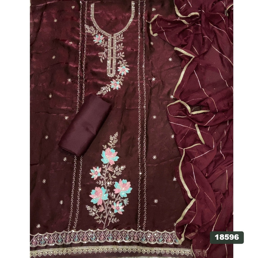 Skylon Silk Embroidery Suit Set