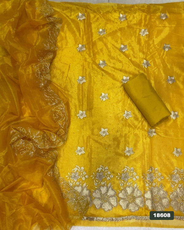 Silk Embroidery Suit Set