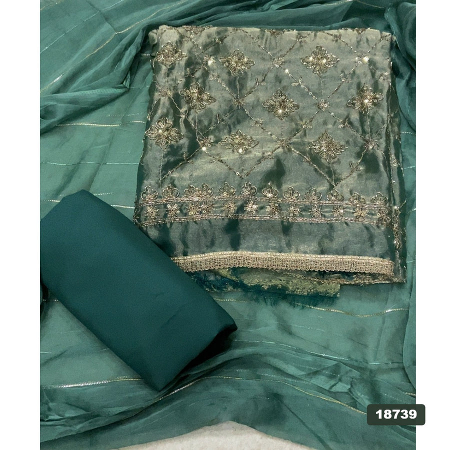 Silk Embroidery Suit Set