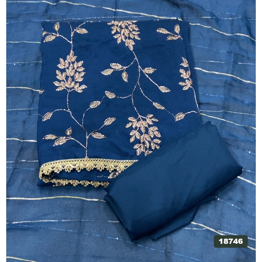 Silk Embroidery Suit Set