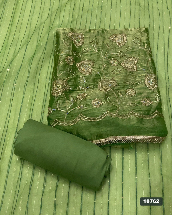 Silk Embroidery Suit Set