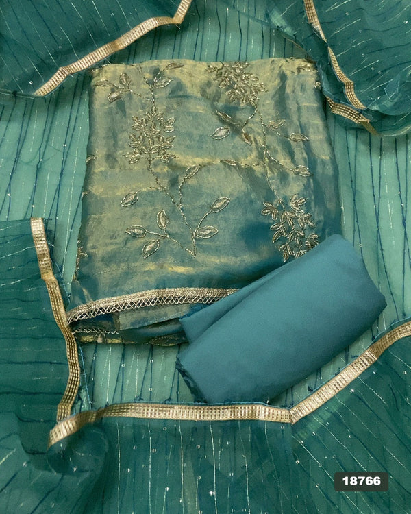 Silk Embroidery Suit Set
