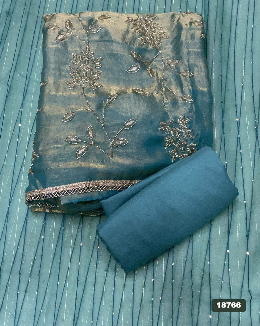 Silk Embroidery Suit Set