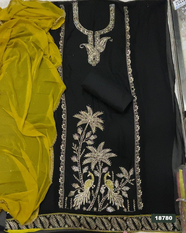 Gorgette Silk Embroidery Suit Set