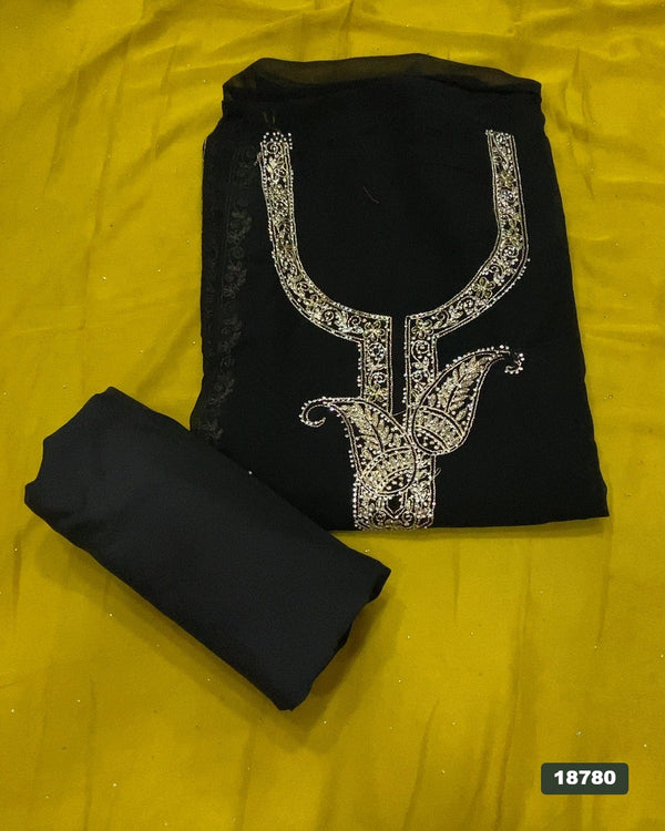 Gorgette Silk Embroidery Suit Set
