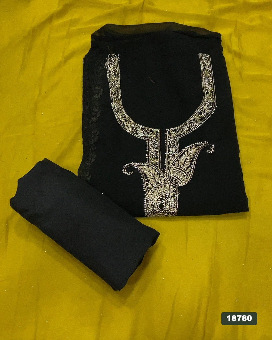 Gorgette Silk Embroidery Suit Set