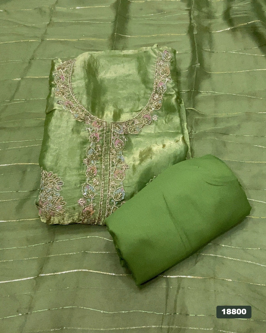 Silk Embroidery Suit Set