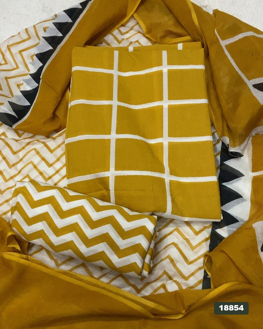 Celestial Pure Cotton Print Suit Set (Luxury Feel)
