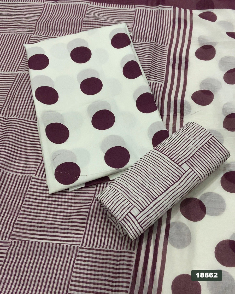 Celestial Pure Cotton Print Suit Set (Luxury Feel)