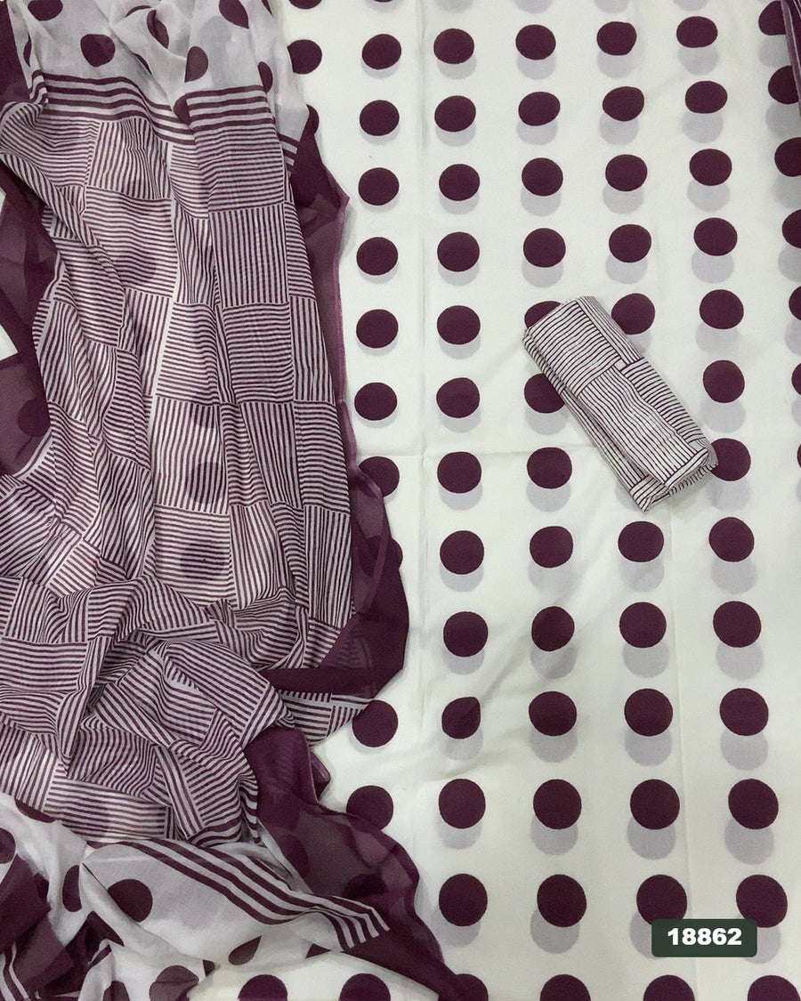 Celestial Pure Cotton Print Suit Set (Luxury Feel)