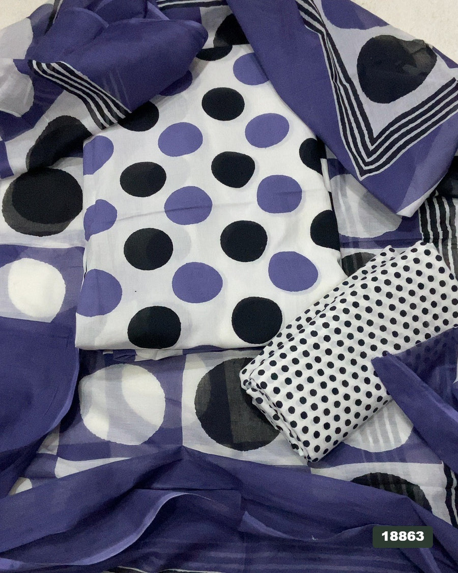 Celestial Pure Cotton Print Suit Set (Luxury Feel)