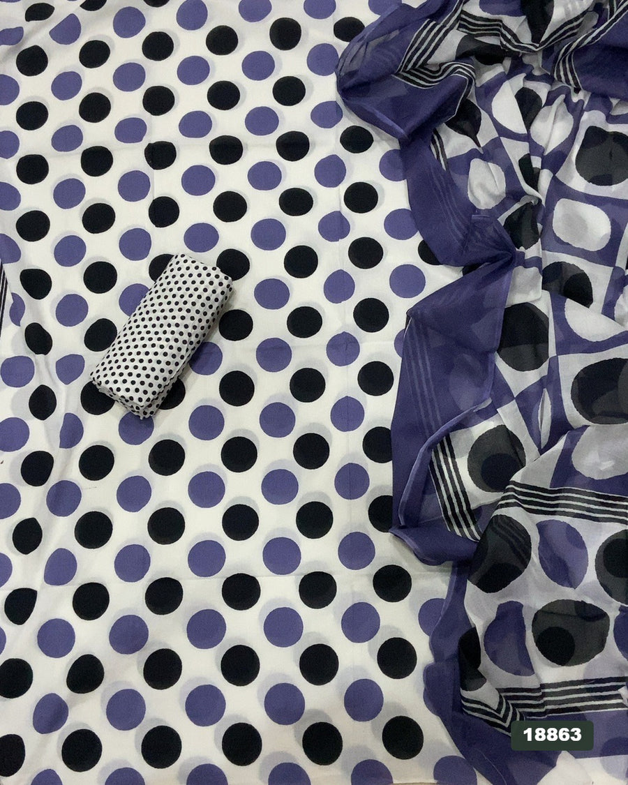 Celestial Pure Cotton Print Suit Set (Luxury Feel)