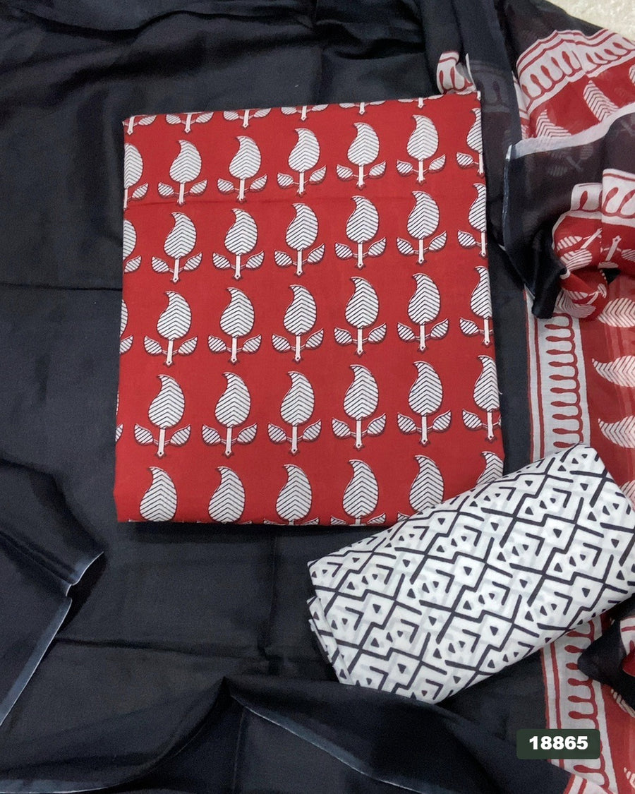Celestial Pure Cotton Print Suit Set (Luxury Feel)