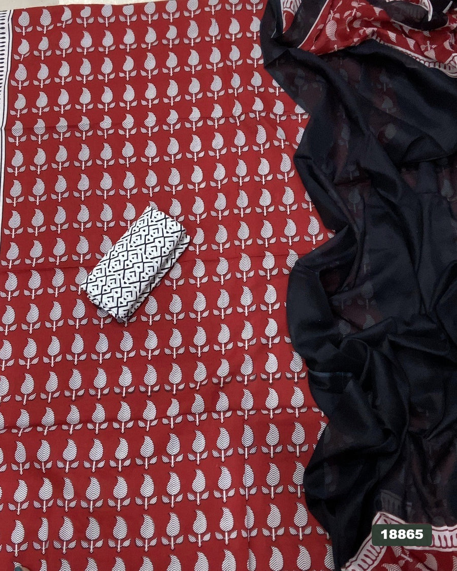 Celestial Pure Cotton Print Suit Set (Luxury Feel)
