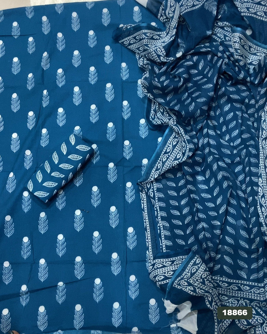 Celestial Pure Cotton Print Suit Set (Luxury Feel)
