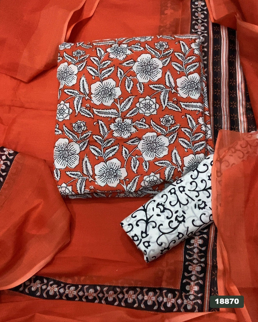 Celestial Pure Cotton Print Suit Set (Luxury Feel)