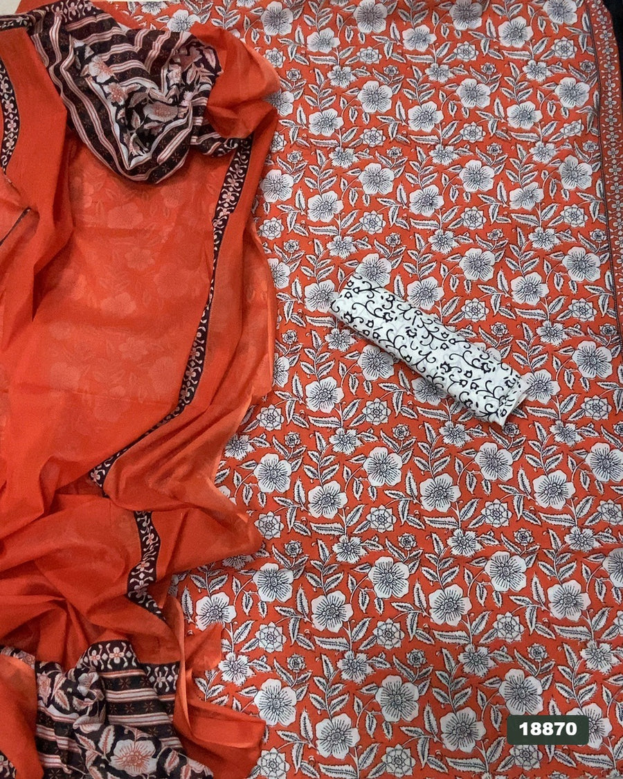 Celestial Pure Cotton Print Suit Set (Luxury Feel)