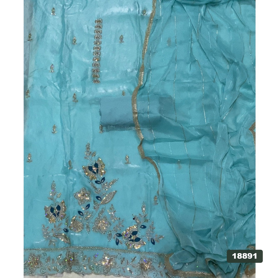 Silk Embroidery Suit Set