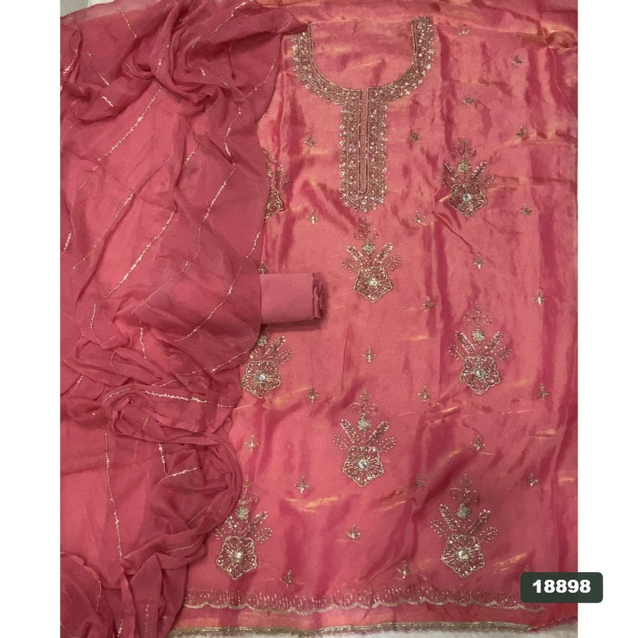 Silk Embroidery Suit Set