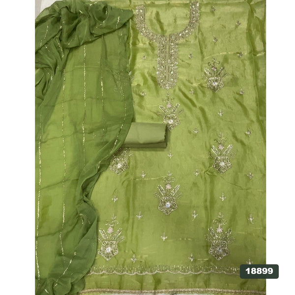 Silk Embroidery Suit Set
