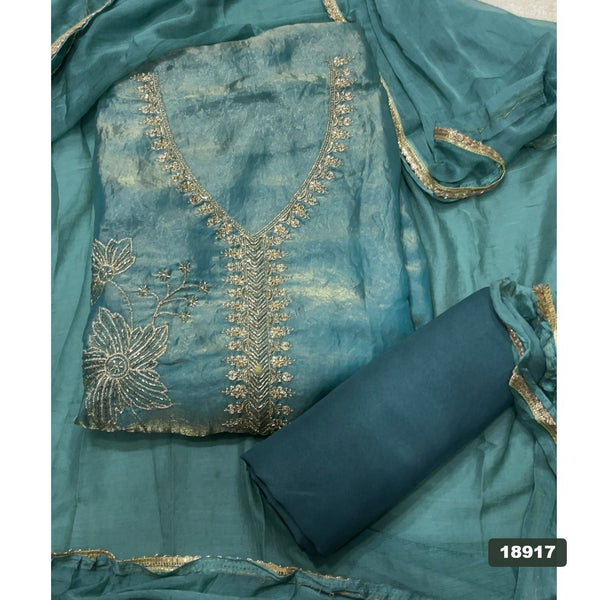 Silk Embroidery Suit Set