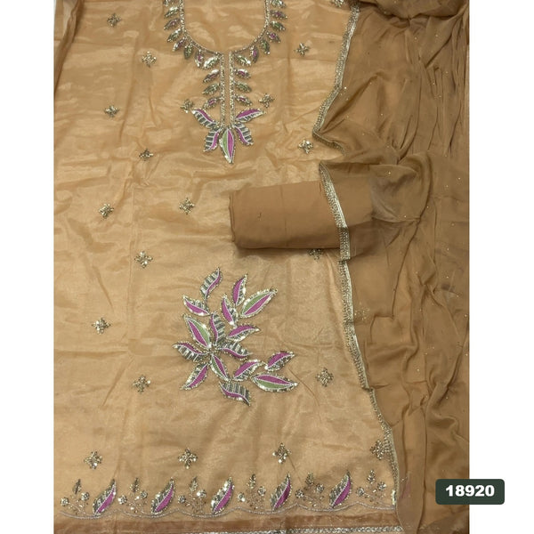 Shimmer Silk Embroidery Suit Set