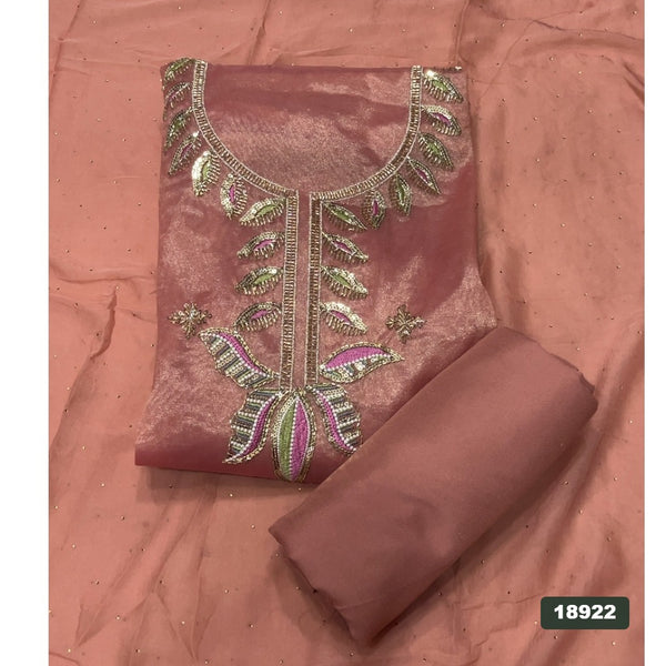 Shimmer Silk Embroidery Suit Set
