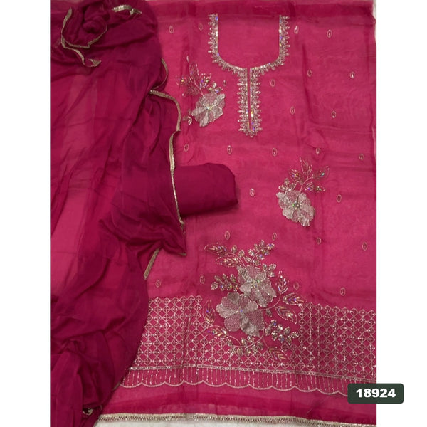 Silk Embroidery Suit Set