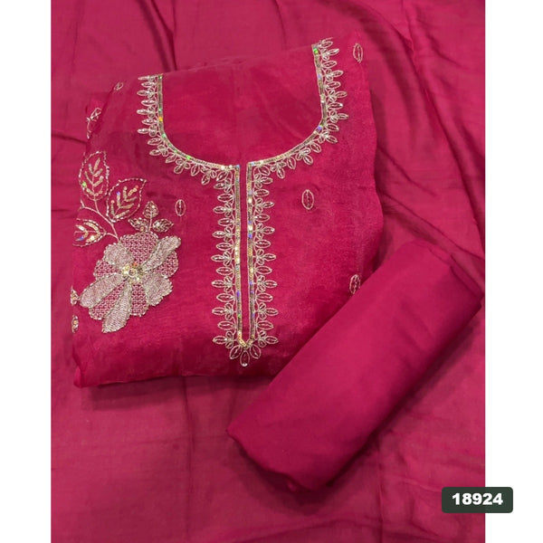 Silk Embroidery Suit Set