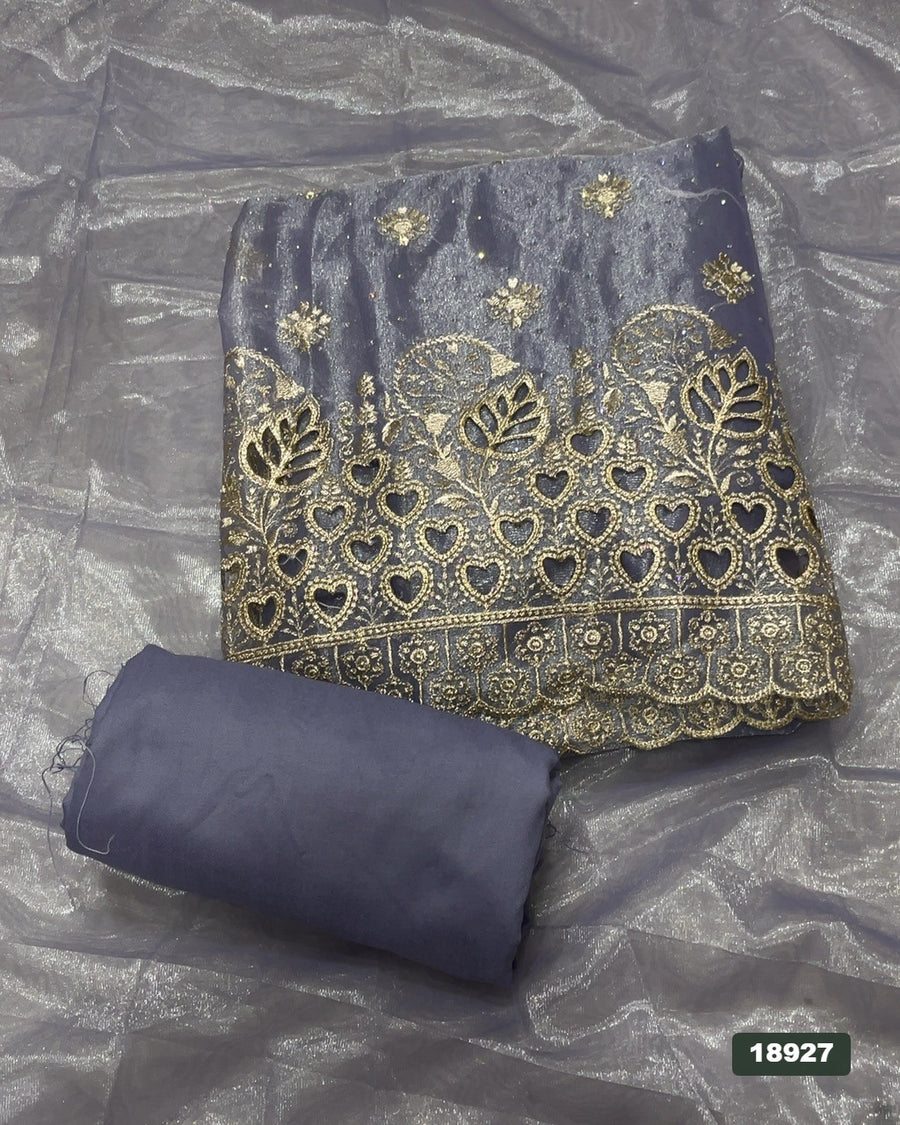 Silk Embroidery Suit Set